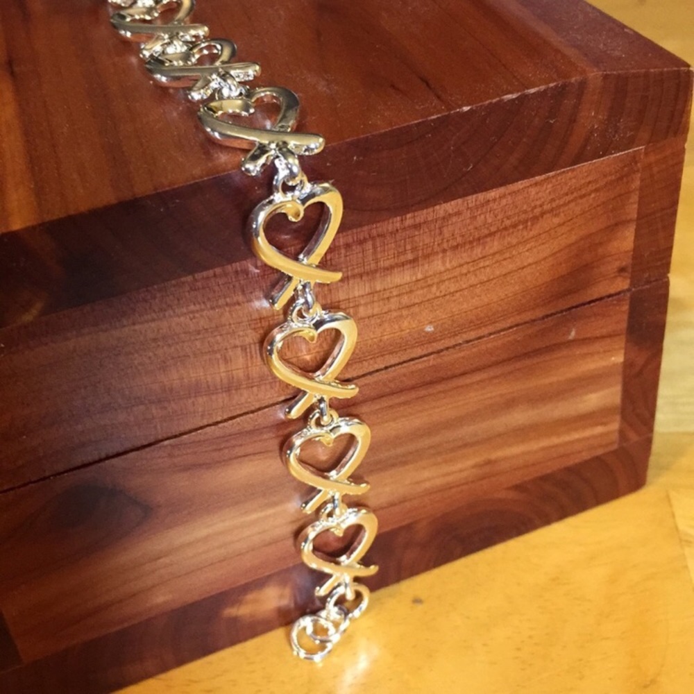 Silver Heart Bracelet - Picture 2 of 3